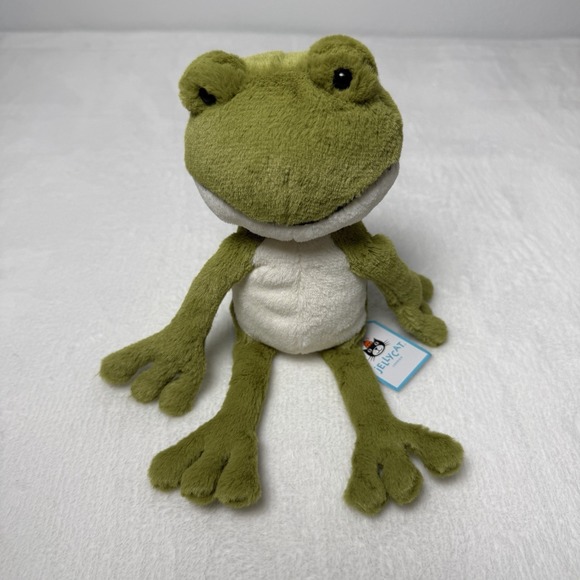 Jellycat finnegan frog RETIRED NWT 9 Inches